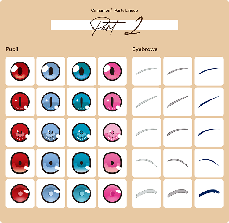 Cinnamon+ Parts Lineup Part 2